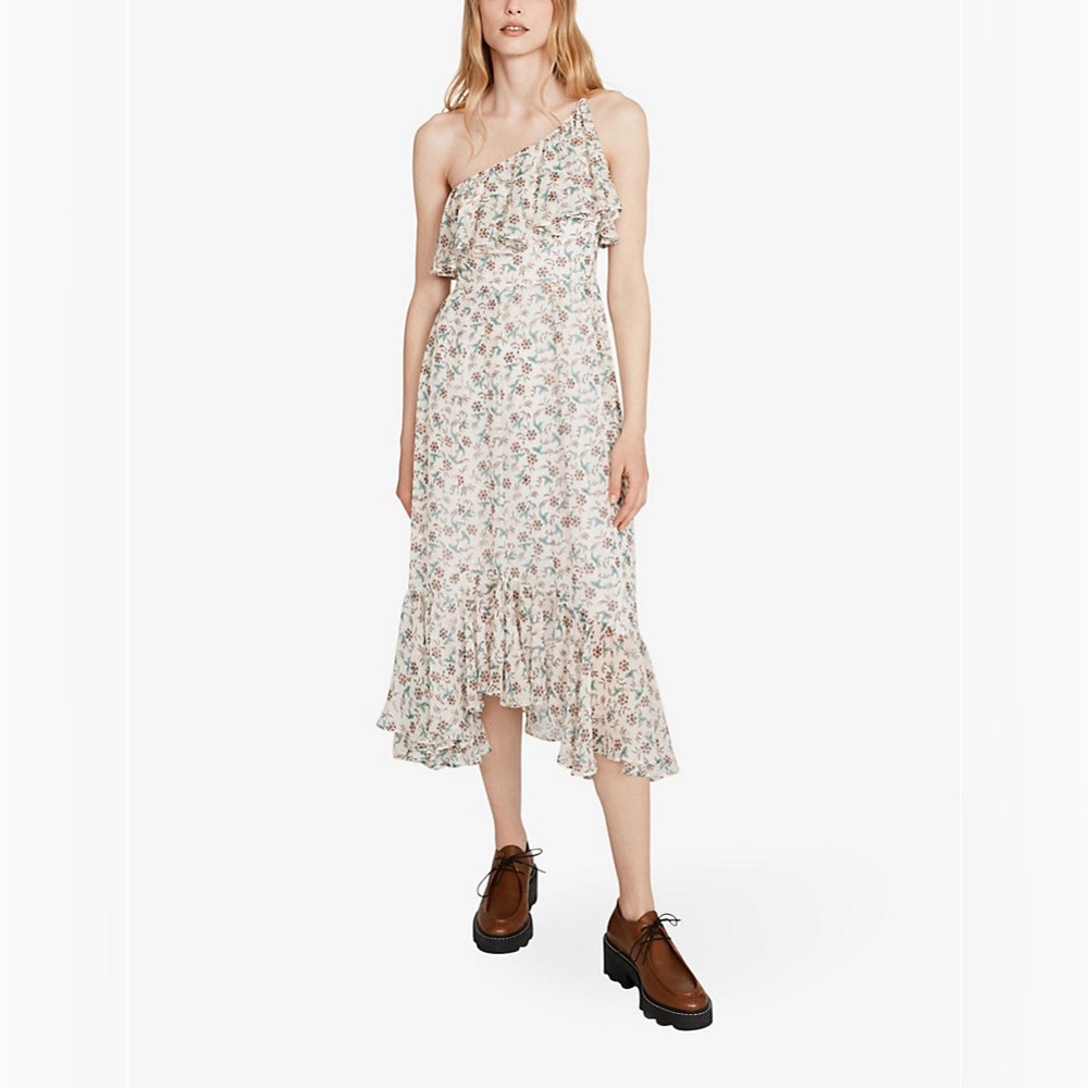 Claudie Pierlot Paris floral crepe midi dress